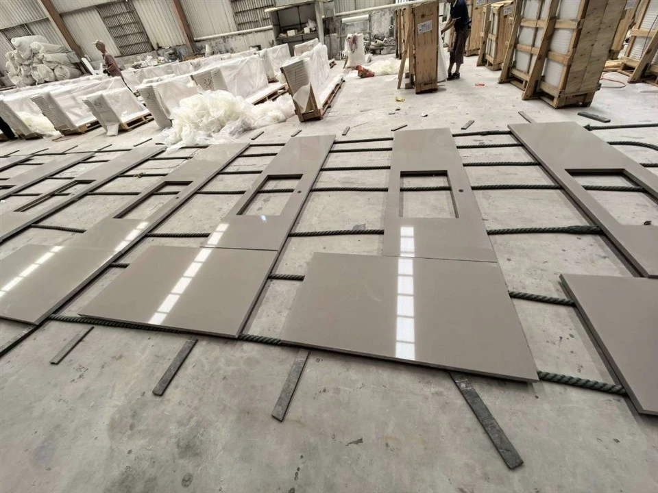 Custom Grey Quartz Countertops Factory